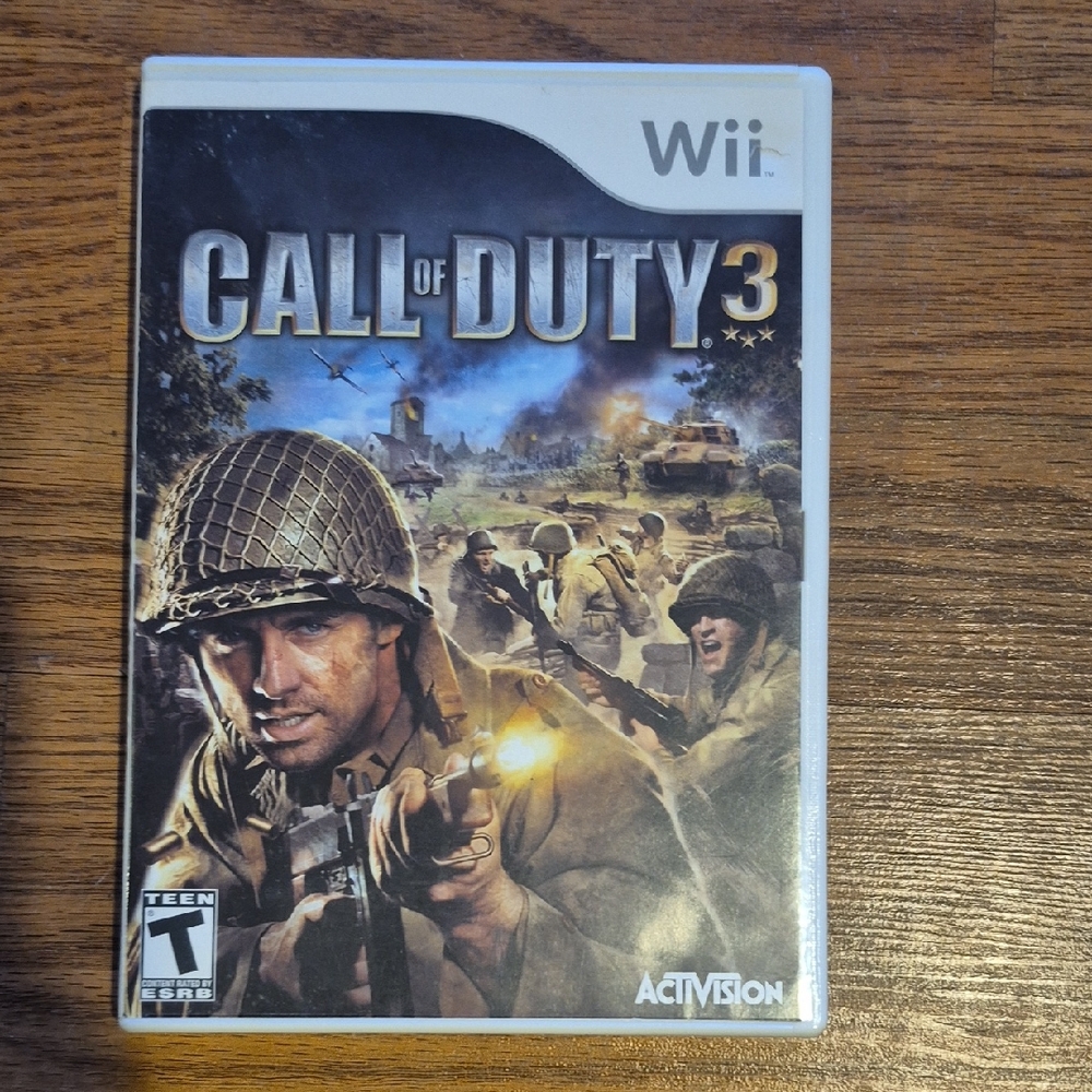 Black Call of Duty 3 Video Game for Wii